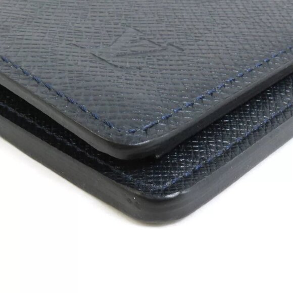 authenticity guaranteed LOUIS VUITTON Taiga Portefeuille Brazza Long Wallet - Picture 5 of 8